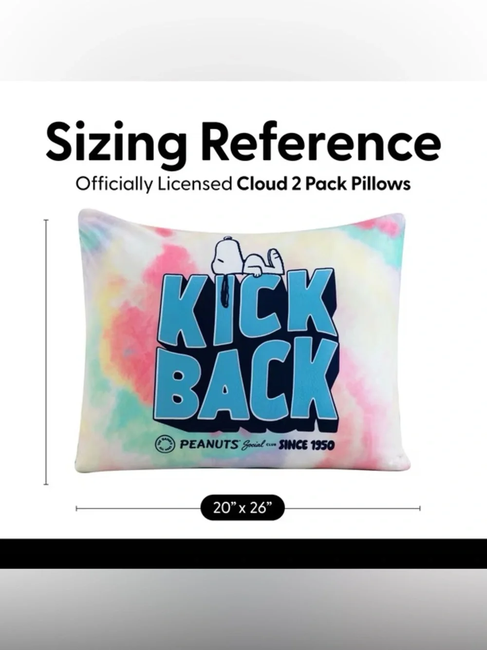 Peanuts Licensed 2-Pack Cloud Plush Pillow Set